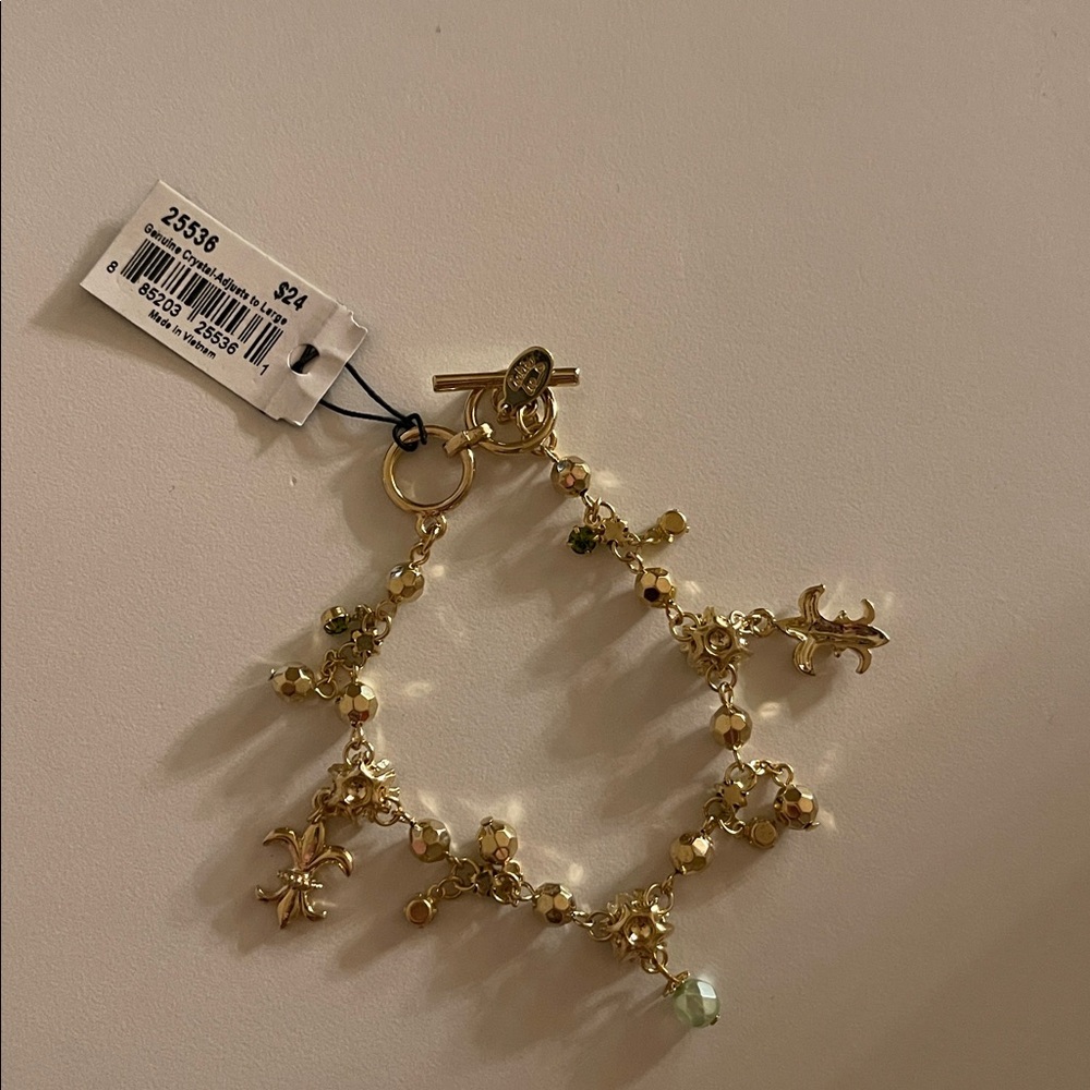 Cookie Lee genuine crystal adjusts to large bracelet. Brand new with tag. - Picture 2 of 2